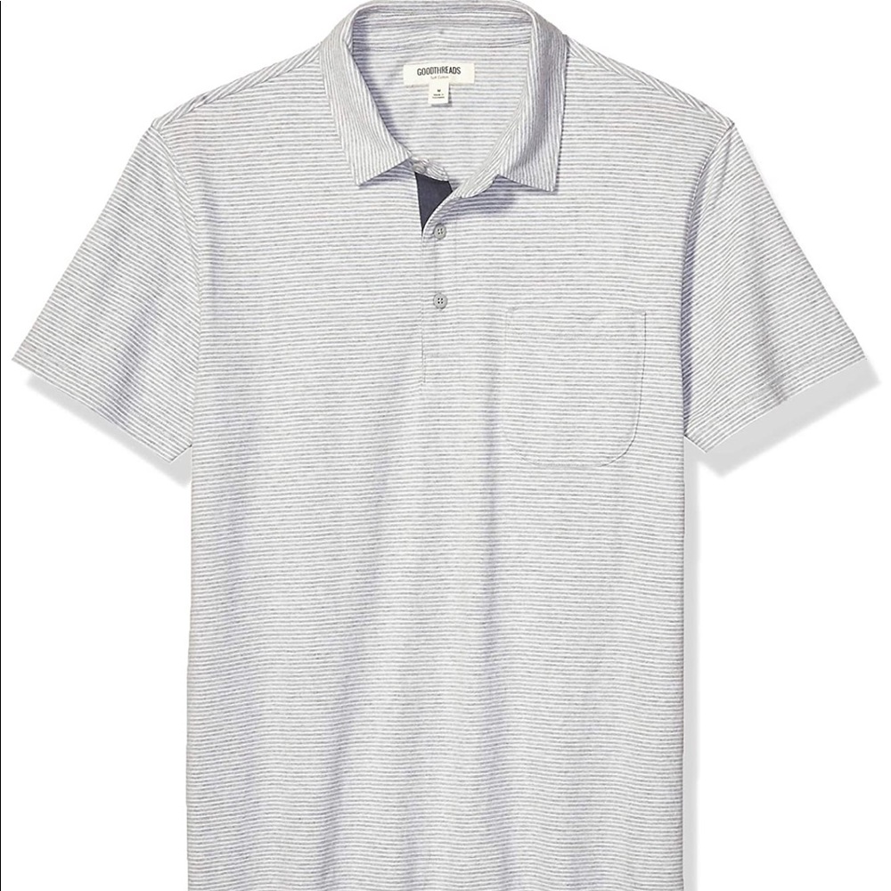 Goodthreads Men's Short-Sleeve Sueded Polo (E9)